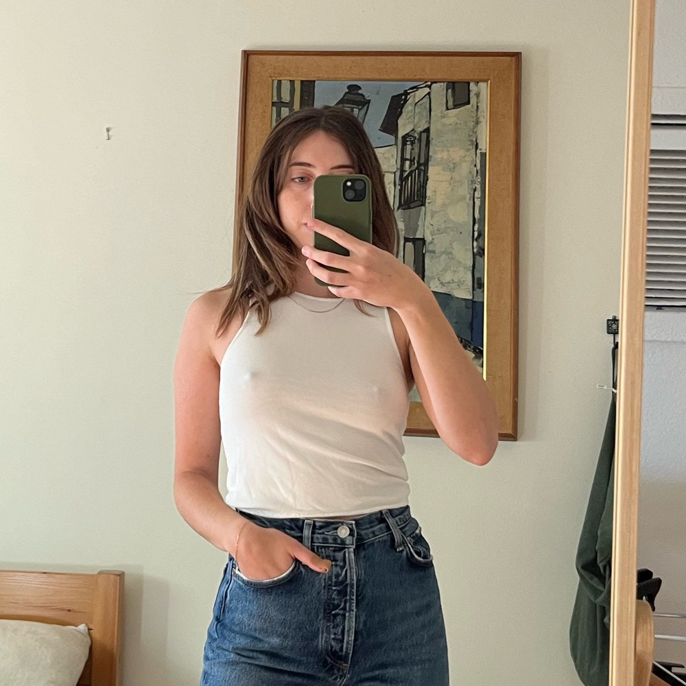 Zara White Tank